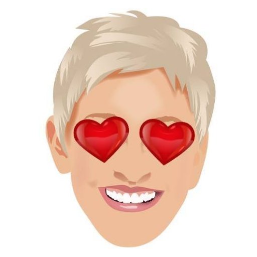 Ellen DeGeneres cartoon image