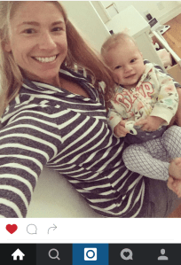 Mother-daughter wall sits! My friend Alex and her baby participating in the first Beloved Body Wellness Challenge.